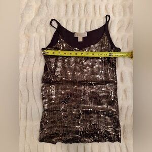 Michaels Sequin Camisole - Black and Silver